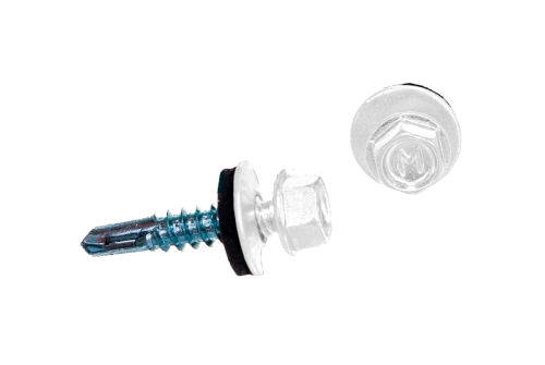 Саморез по металлу Daxmer 5,5х25 RAL 9003 (250) сверло №3