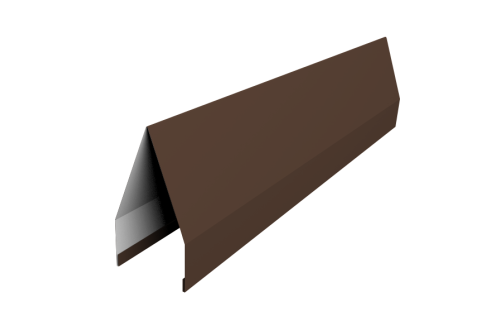 Ламель забора жалюзи Tokyo 0,5 PurPro с пленкой RAL 8017 шоколад