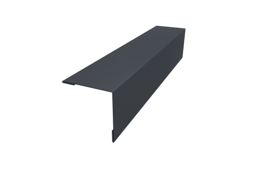 Планка завершающая 50х50 жалюзи Milan 0,45 Drap RAL 7024 мокрый асфальт (3м)