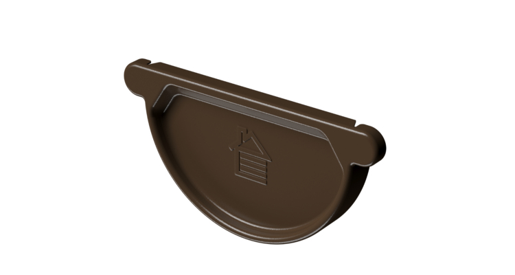 Заглушка желоба Stal Standard, коричневый