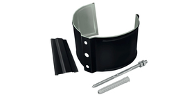 Кронштейн трубы на кирпич GL PE Matt 90 мм RAL 9005 черный