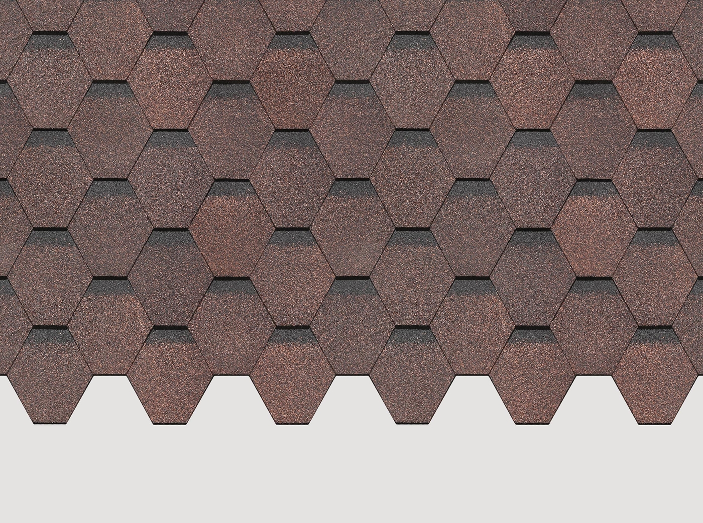 Гибкая черепица Docke Standard Сота, Коричневый