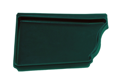 Заглушка левая Vortex 127мм RAL 6005 зеленый мох